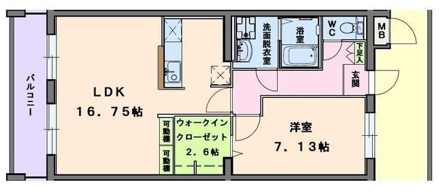 袋井市愛野南アパート 間取り図画像