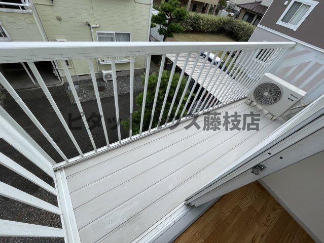 藤枝市高柳アパート バルコニー