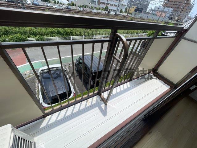 焼津市駅北アパート バルコニー