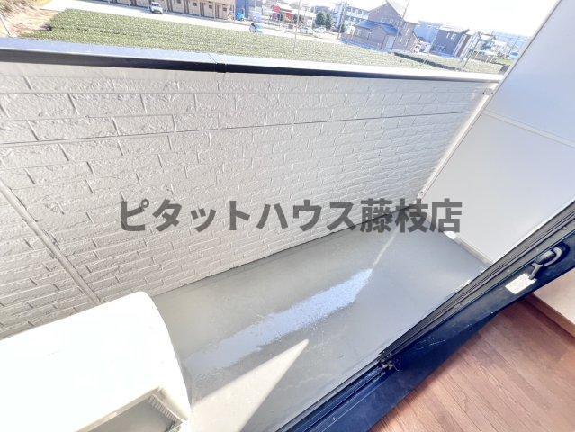 牧之原市布引原アパート バルコニー
