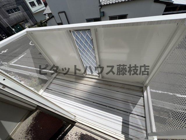 焼津市中里アパート バルコニー