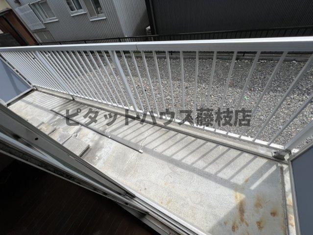 焼津市駅北アパート バルコニー
