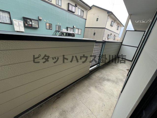 掛川市緑ケ丘アパート バルコニー