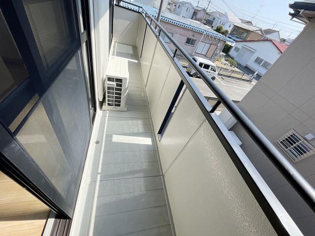 掛川市二瀬川アパート バルコニー