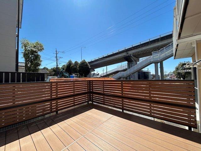 掛川市青葉台アパート バルコニー