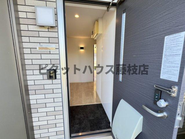 焼津市五ケ堀之内アパート 玄関