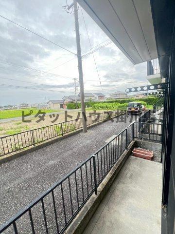 掛川市中アパート バルコニー
