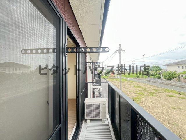 掛川市中アパート バルコニー