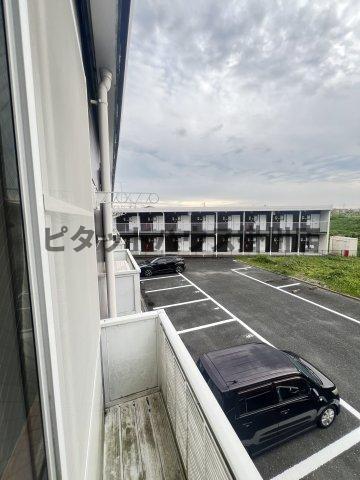 袋井市延久アパート バルコニー
