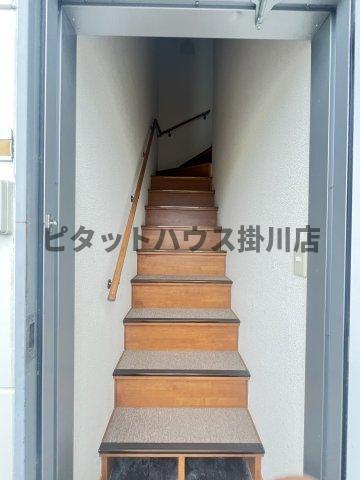 袋井市延久アパート 玄関