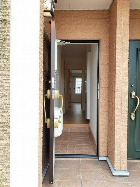 藤枝市青木アパート 玄関