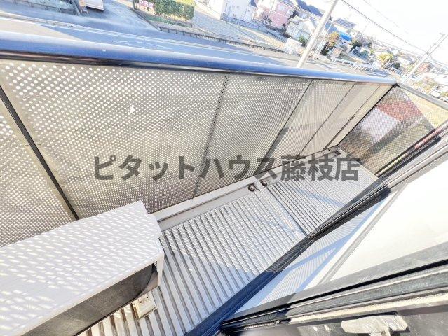 焼津市道原アパート バルコニー