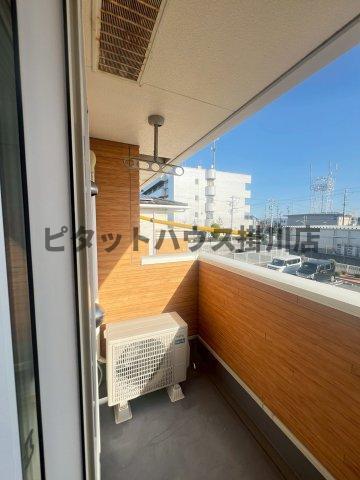 掛川市三俣アパート バルコニー
