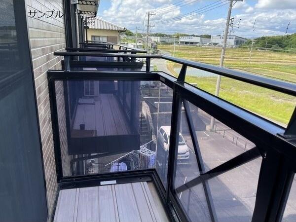 袋井市浅羽テラスハウス バルコニー