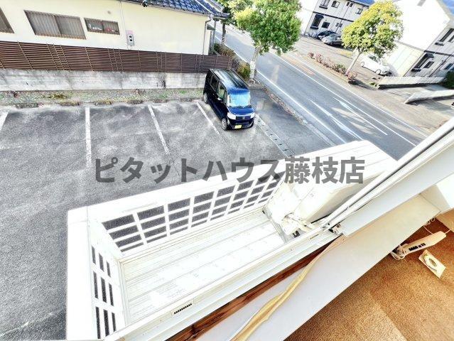 焼津市石津中町アパート バルコニー