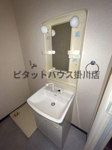 袋井市浅岡アパート 洗面