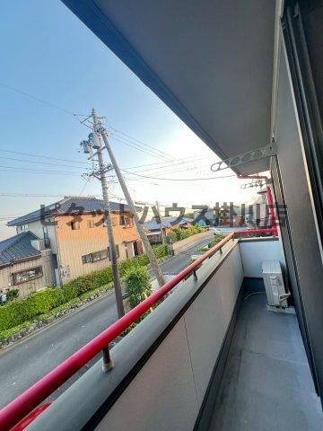 袋井市浅岡アパート バルコニー