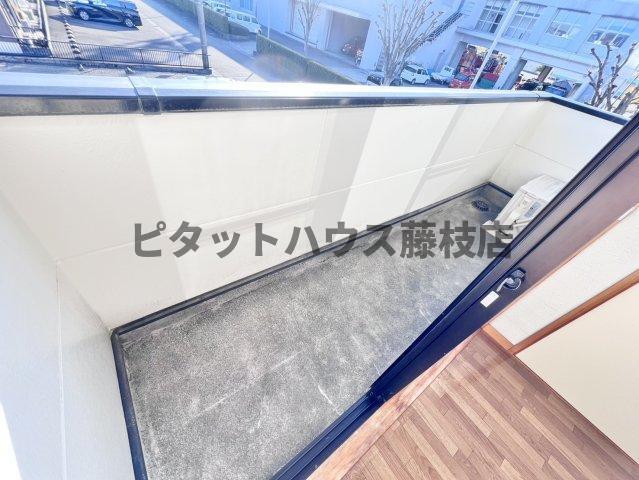 焼津市石津アパート バルコニー