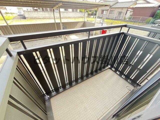 菊川市下平川アパート バルコニー