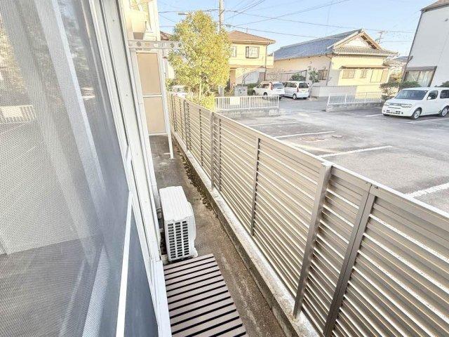焼津市五ケ堀之内アパート バルコニー