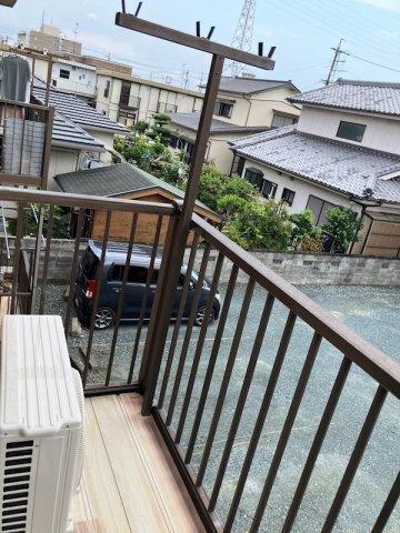 袋井市旭町アパート バルコニー