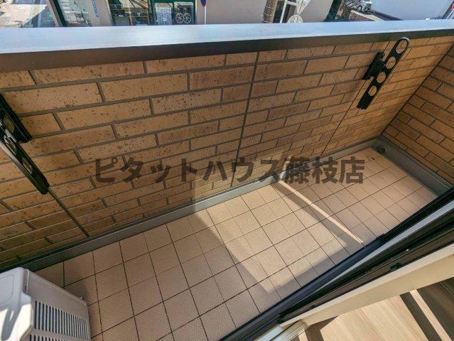 藤枝市駅前アパート バルコニー
