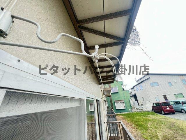 袋井市方丈アパート バルコニー
