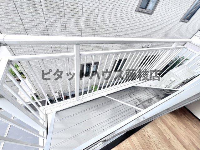 藤枝市与左衛門アパート バルコニー