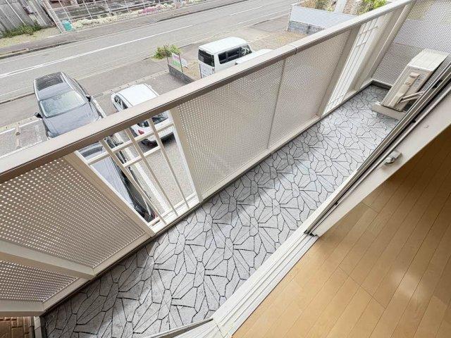 焼津市東道原アパート バルコニー