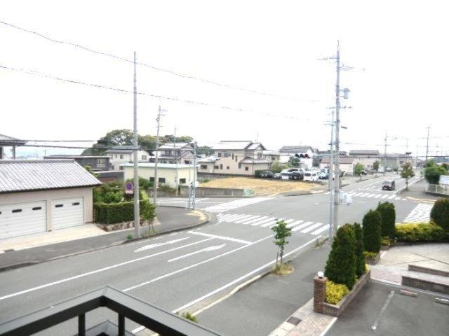 磐田市明ケ島原アパート バルコニー