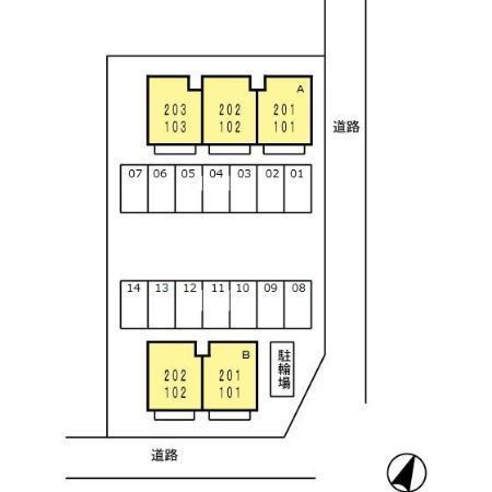 磐田市明ケ島原アパート 部屋画像