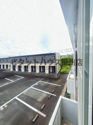 袋井市延久アパート バルコニー