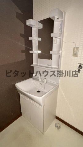 掛川市高田アパート 洗面