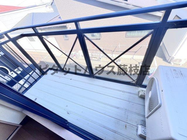 焼津市利右衛門アパート バルコニー