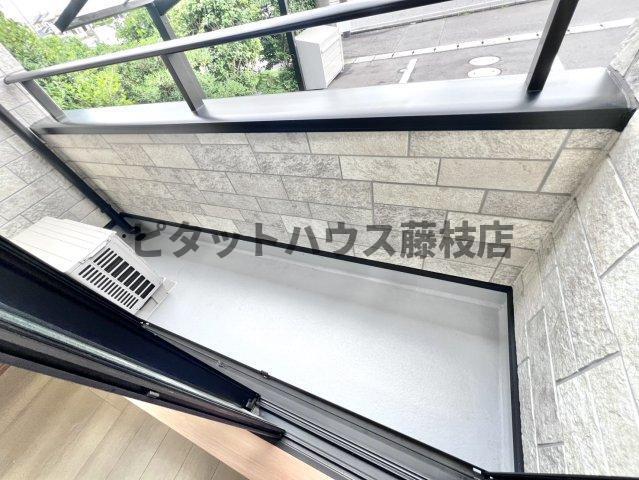 焼津市下小田上町アパート バルコニー