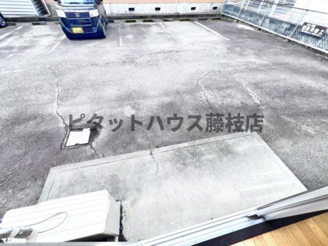 焼津市小川新町アパート バルコニー