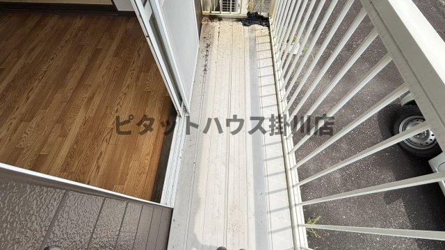 掛川市杉谷アパート バルコニー