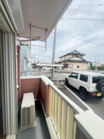 掛川市三俣アパート バルコニー