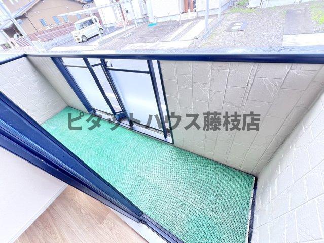 藤枝市時ケ谷アパート バルコニー