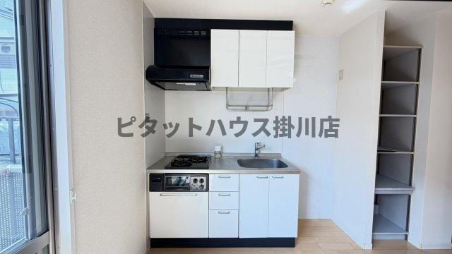 菊川市西方アパート キッチン
