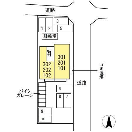 磐田市国府台アパート 部屋画像