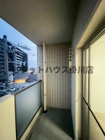 磐田市新貝アパート バルコニー
