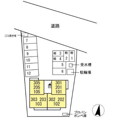 磐田市見付アパート 部屋画像