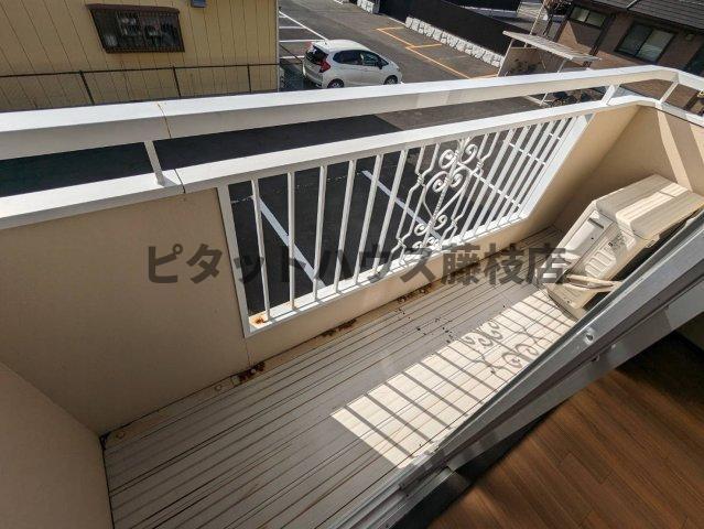 藤枝市高洲アパート バルコニー