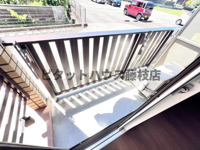 藤枝市高岡アパート バルコニー
