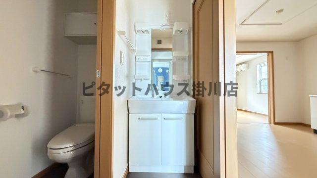 菊川市加茂アパート 洗面