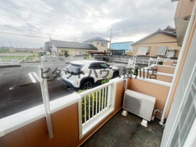 掛川市三俣アパート バルコニー