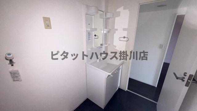 袋井市堀越アパート 洗面