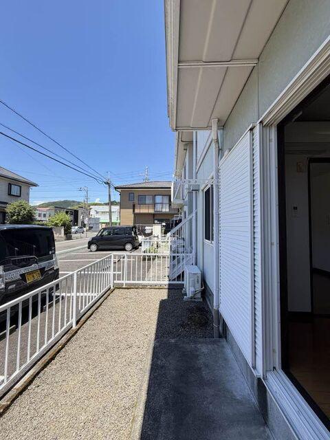 藤枝市茶町アパート 庭