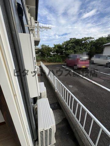 焼津市利右衛門アパート バルコニー